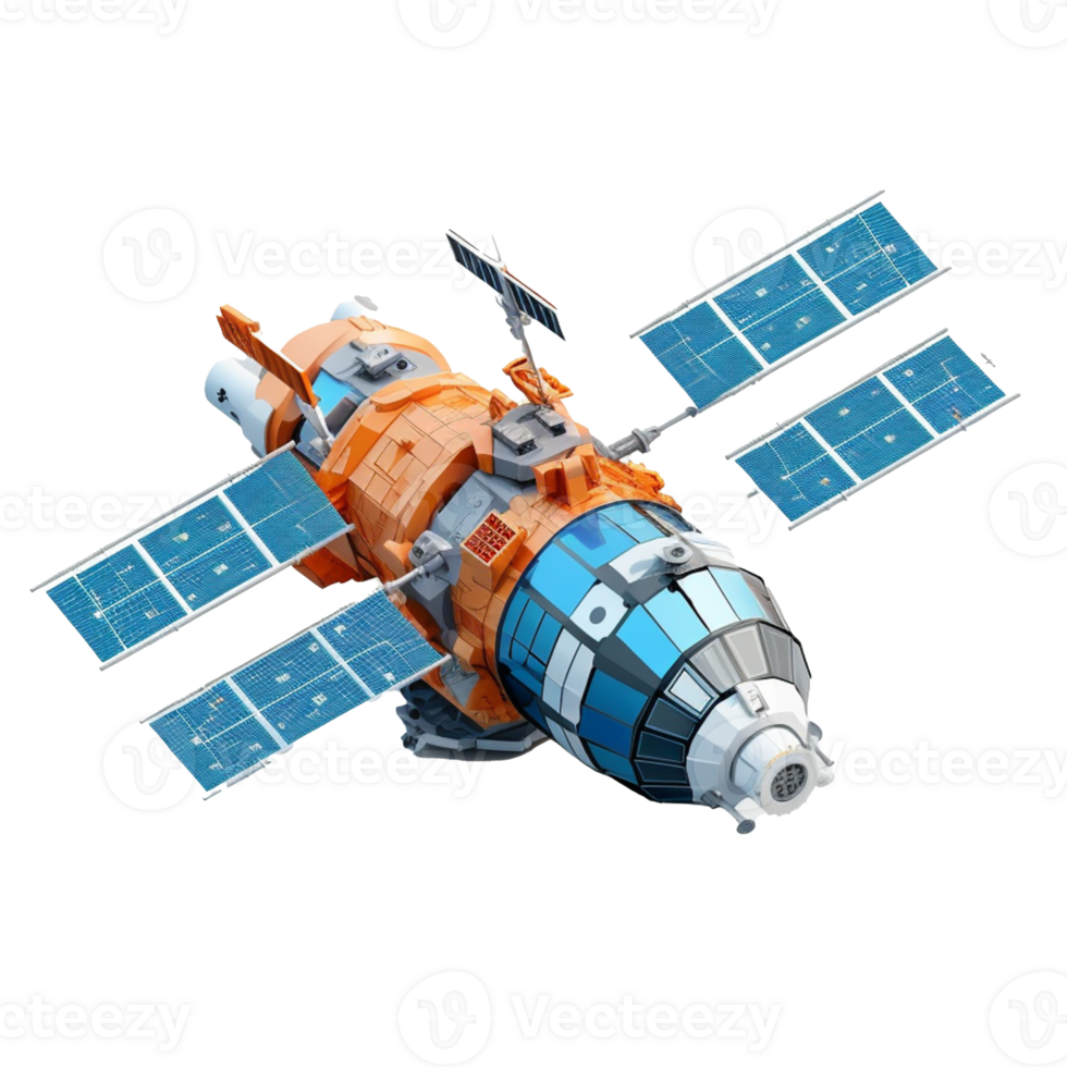 satellite isolated on background with png
