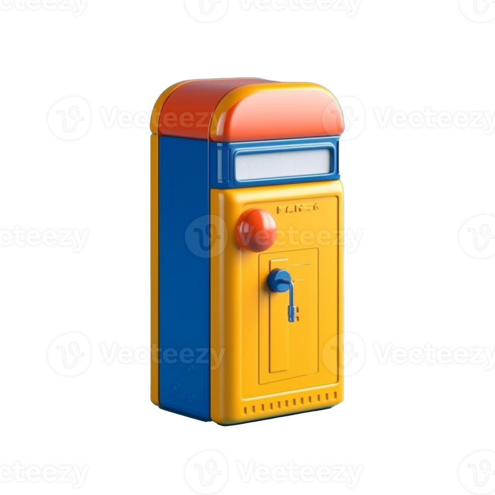 post box isolated on background with png