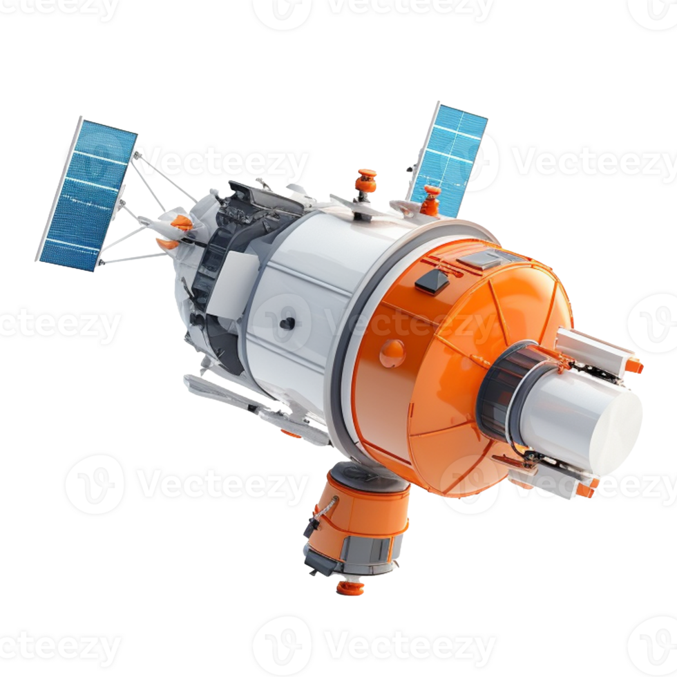 satellite isolated on background with png