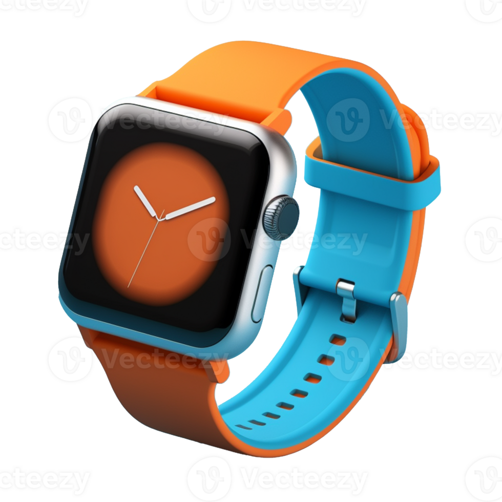smart watch isolated on background with png