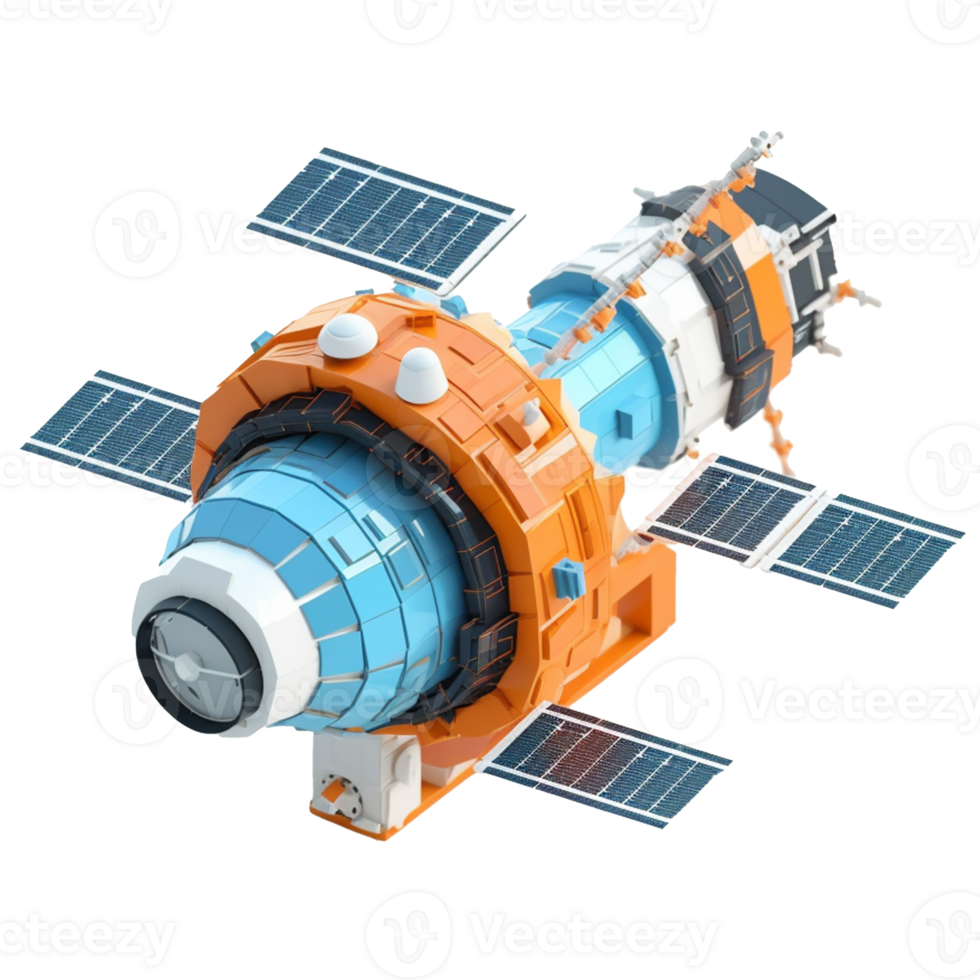 satellite isolated on background with png