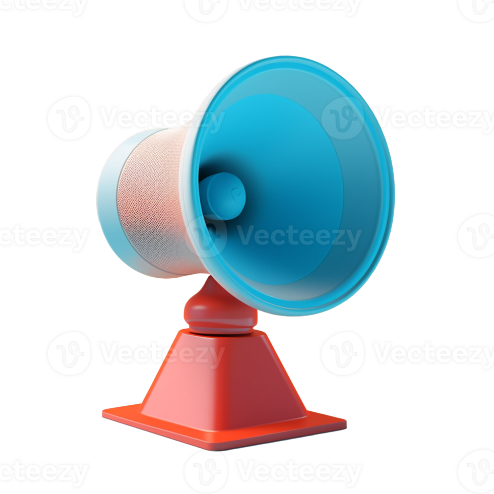 loudspeaker isolated on background with png