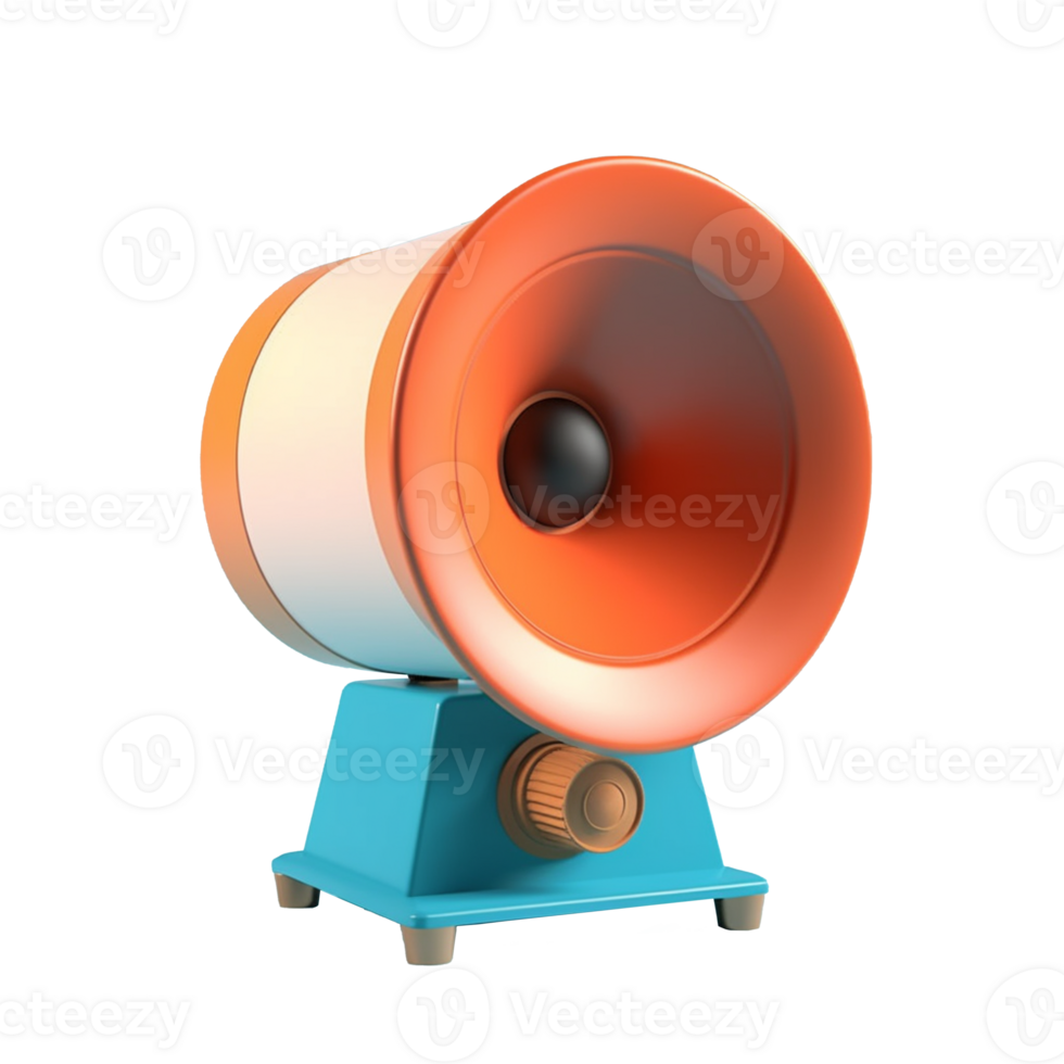 loudspeaker isolated on background with png