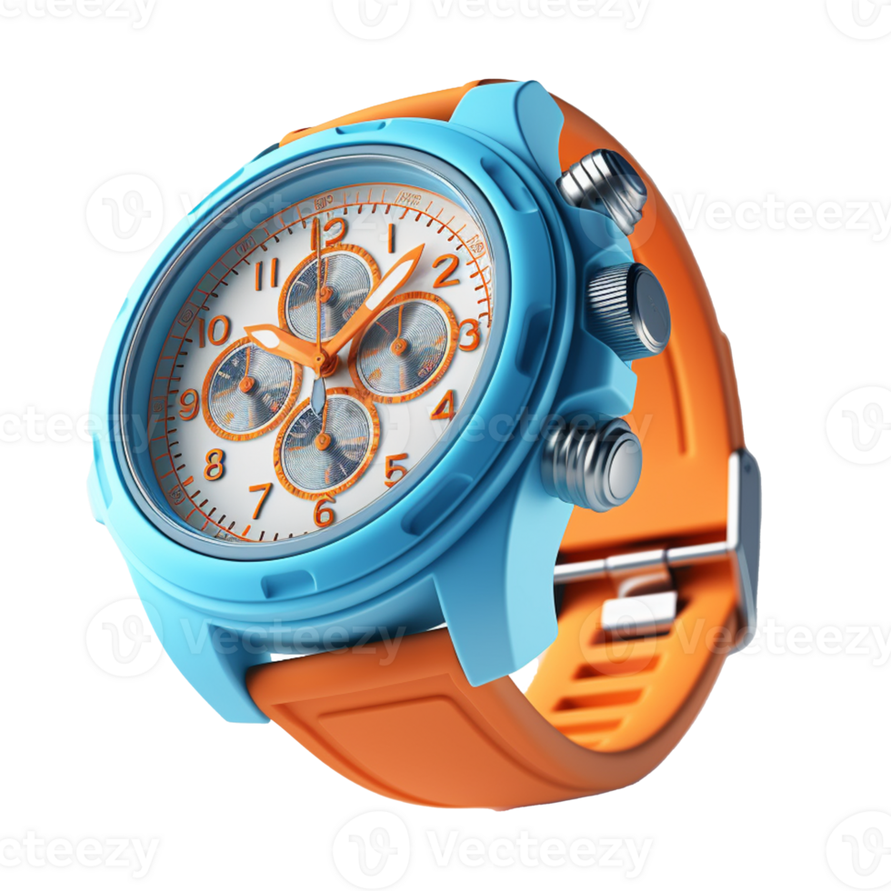 vintage wrist watch isolated on background with png