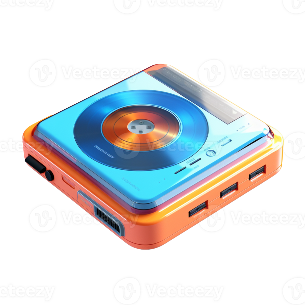 compact disc player isolated on background with png
