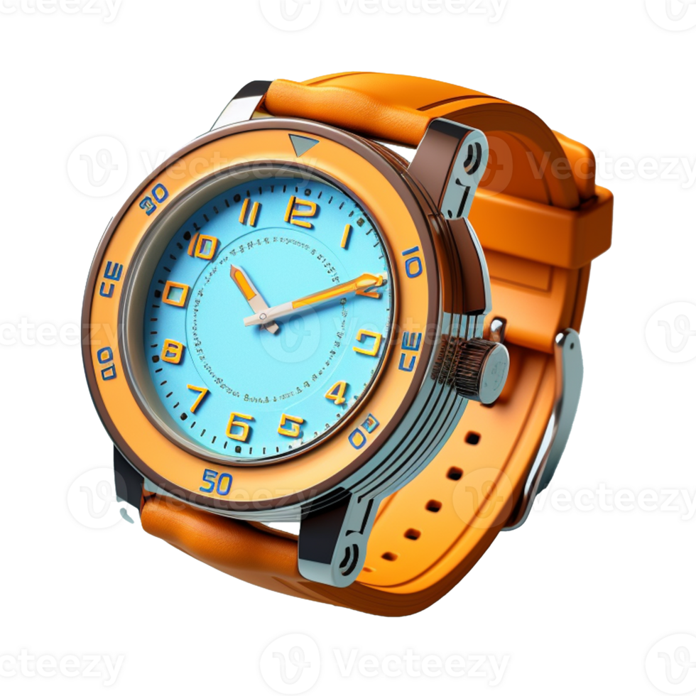 vintage wrist watch isolated on background with png