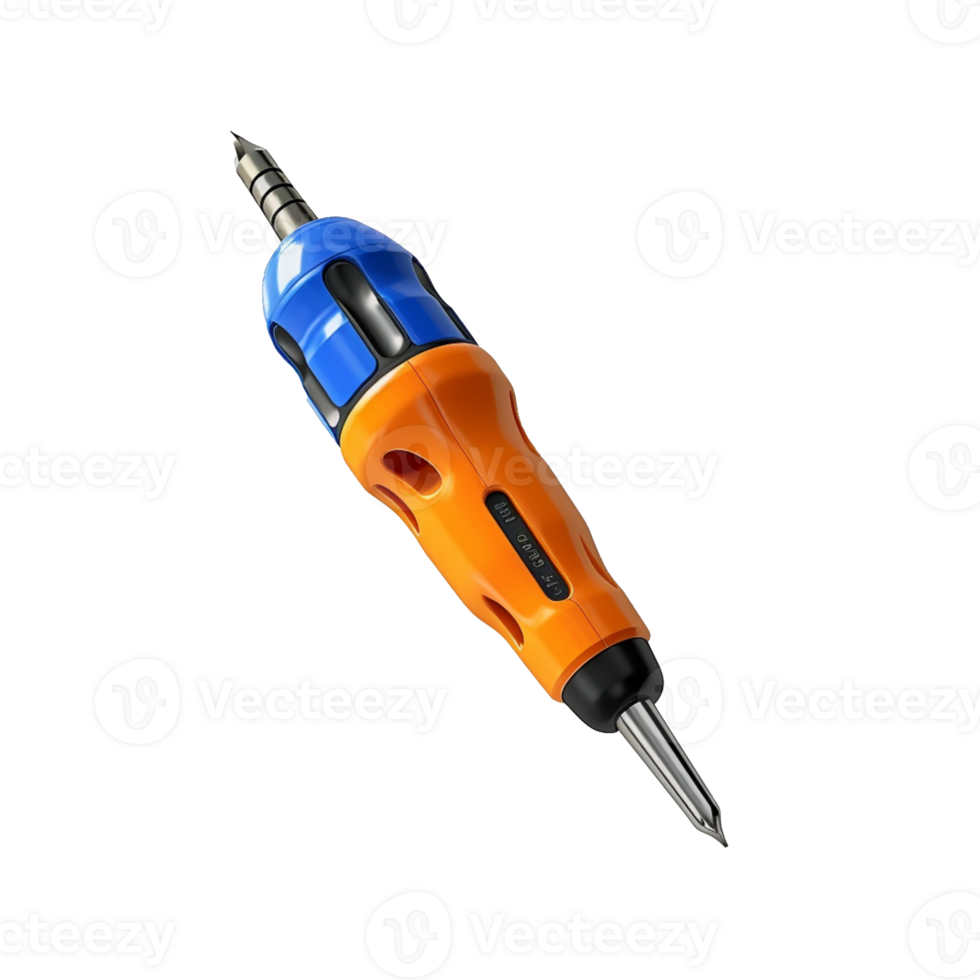 electric screwdriver isolated on background with png