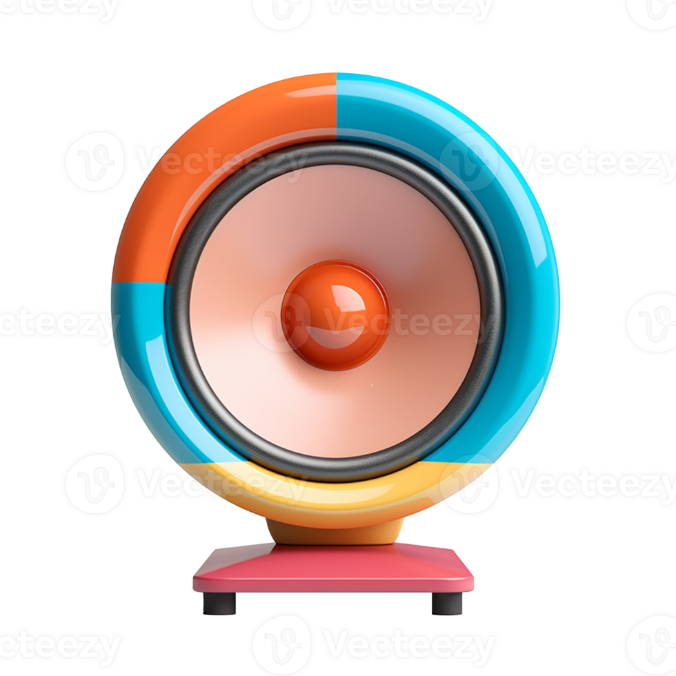 loudspeaker isolated on background with png