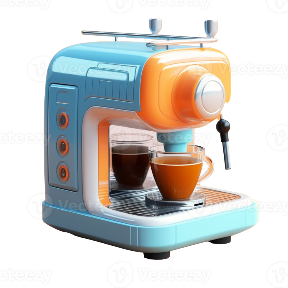 coffee machine isolated on background with png