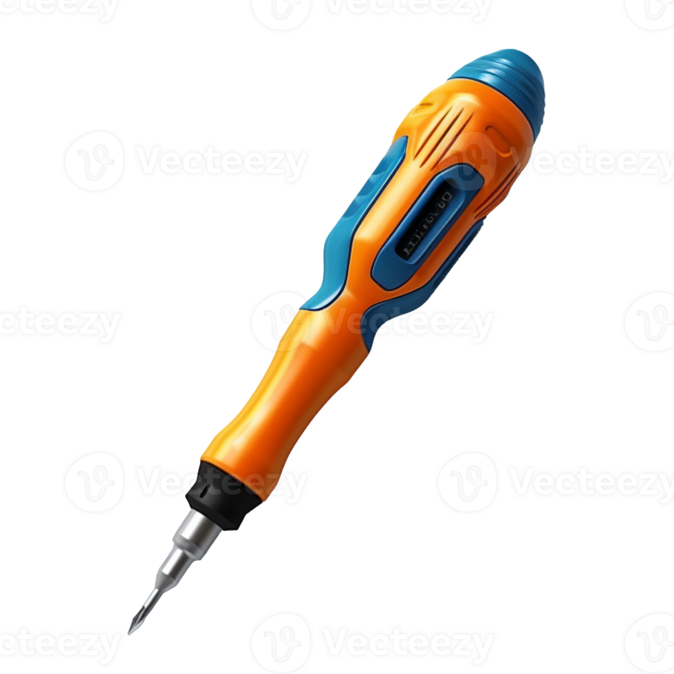 electric screwdriver isolated on background with png