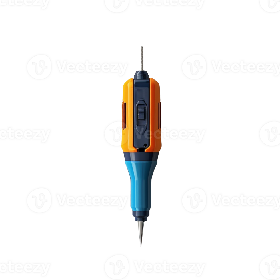 electric screwdriver isolated on background with png