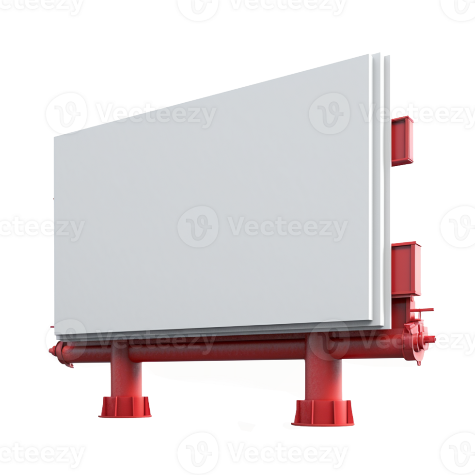 billboard isolated on background with png