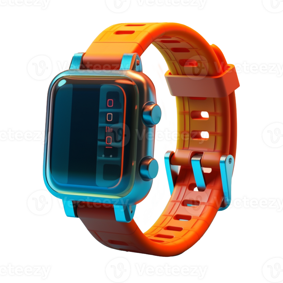 smart watch isolated on background with png