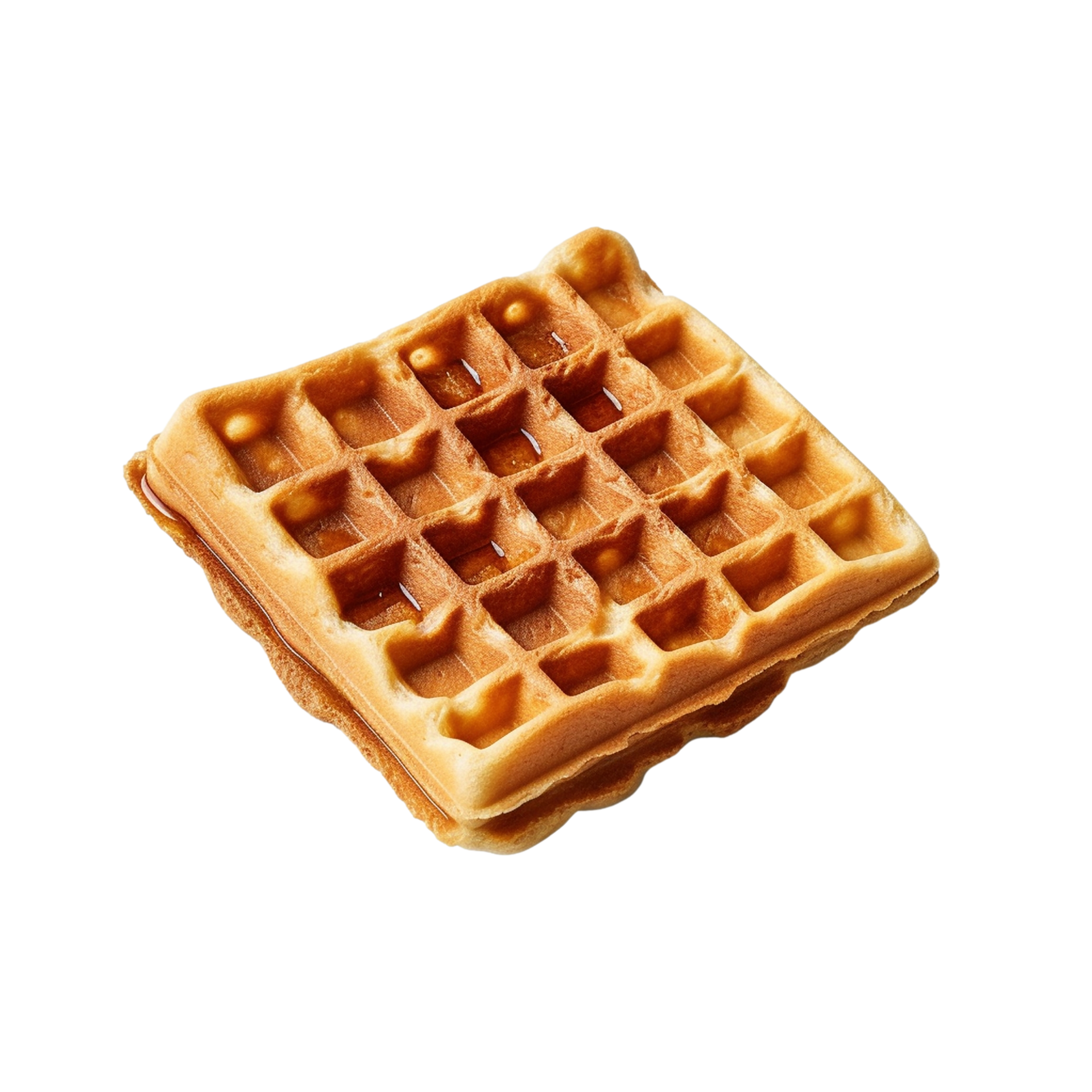 Waffle isolated on transparent background, created with 24509619 PNG