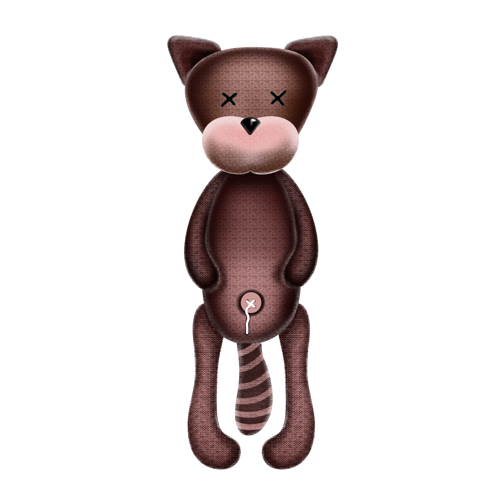 knitted-cat-toy-digital-illustration-24509688-png