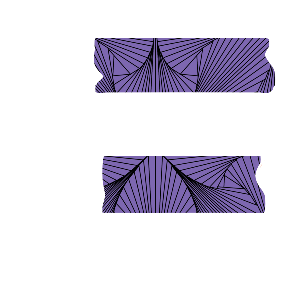 Patterned Washi tape with color variations png