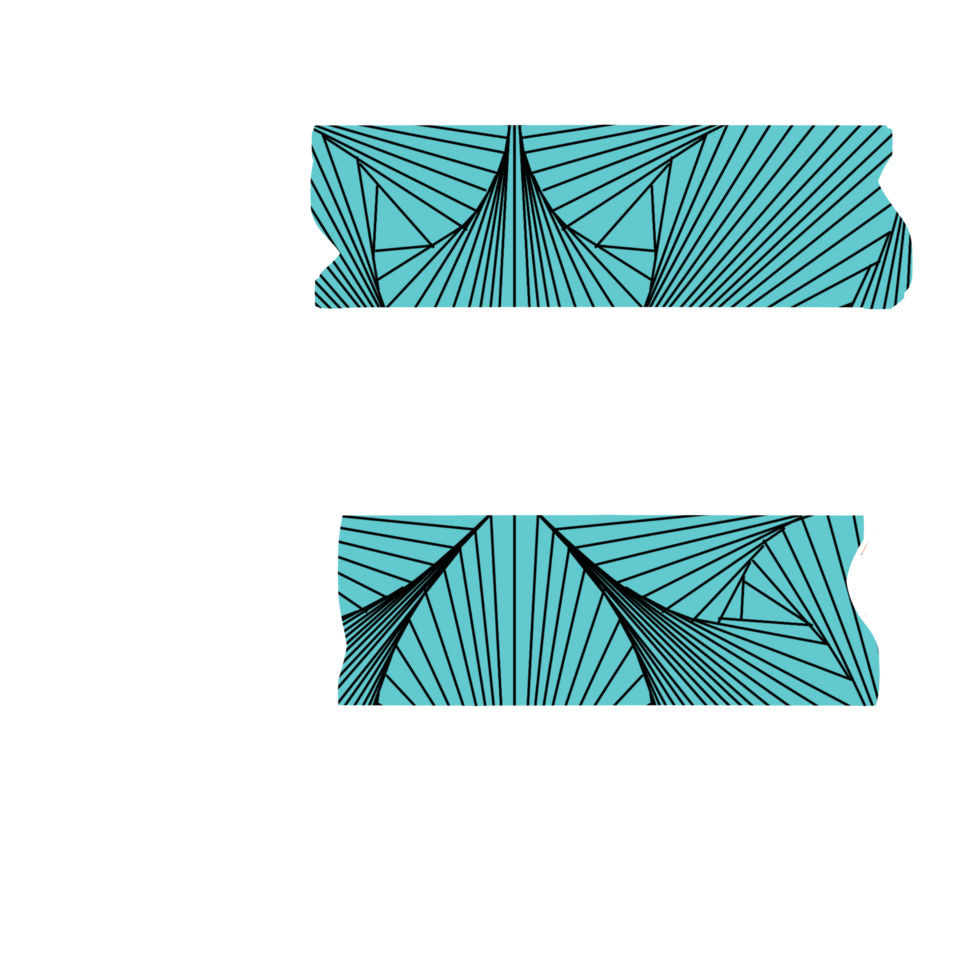 Patterned Washi tape with color variations png