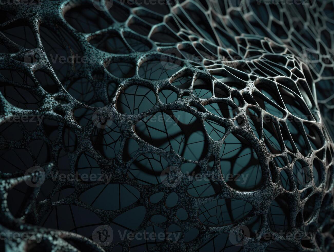 Dark black abstract background An abstract image featuring organic shapes and lines that intersect and overlap created with technology. photo