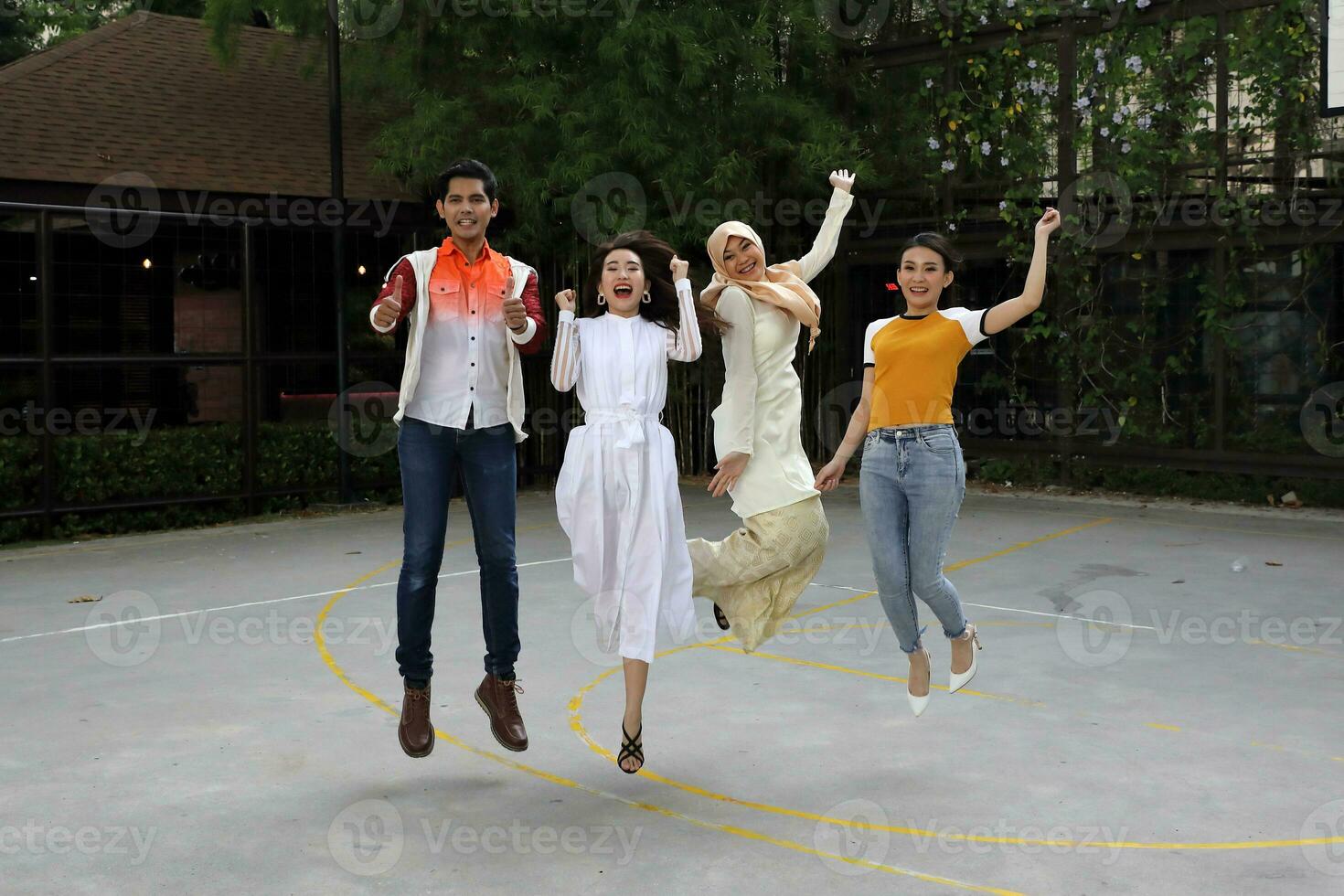 Young Asian different ethnic malay chinse  man woman activity lifestyle educating job business photo