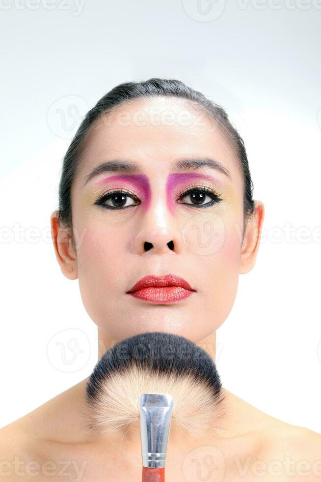 asiático mujer Moda maquillaje foto