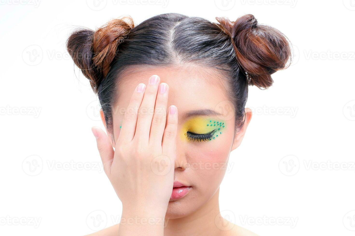 Asian Woman Fashion Makeup photo
