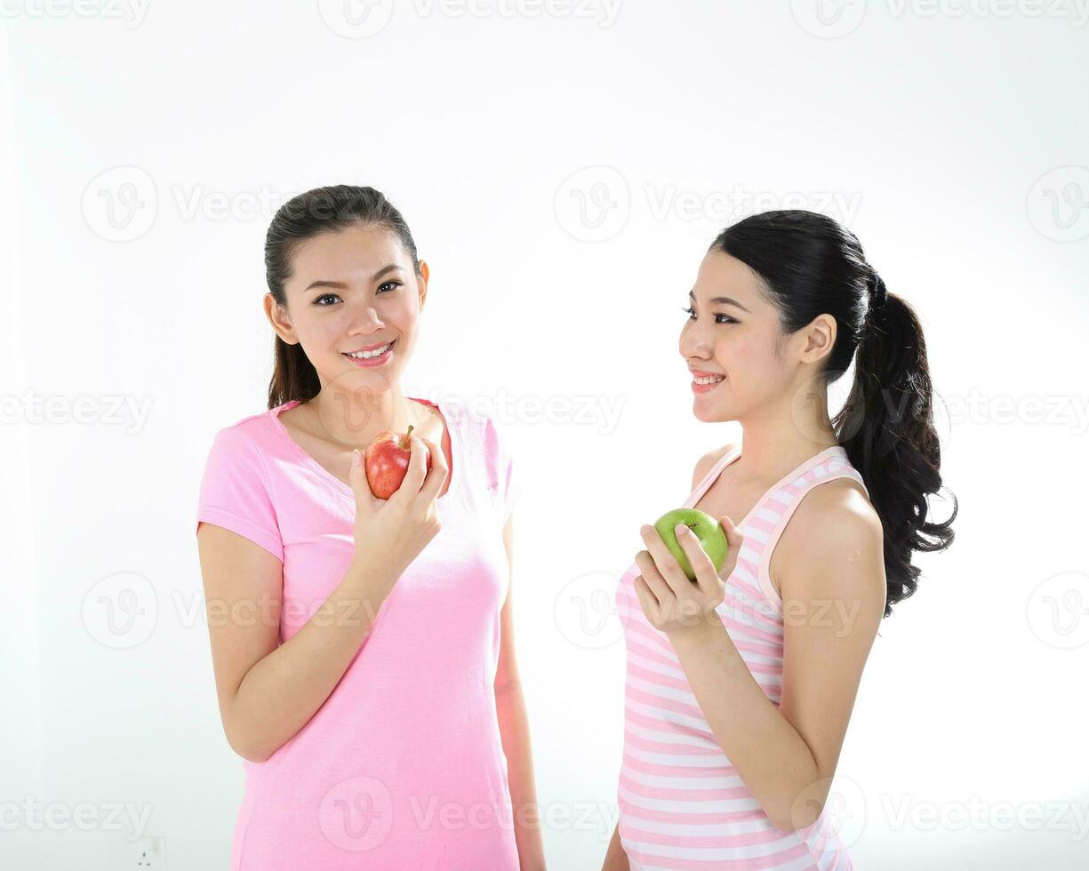 Young asian woman active healthy lifestyle photo