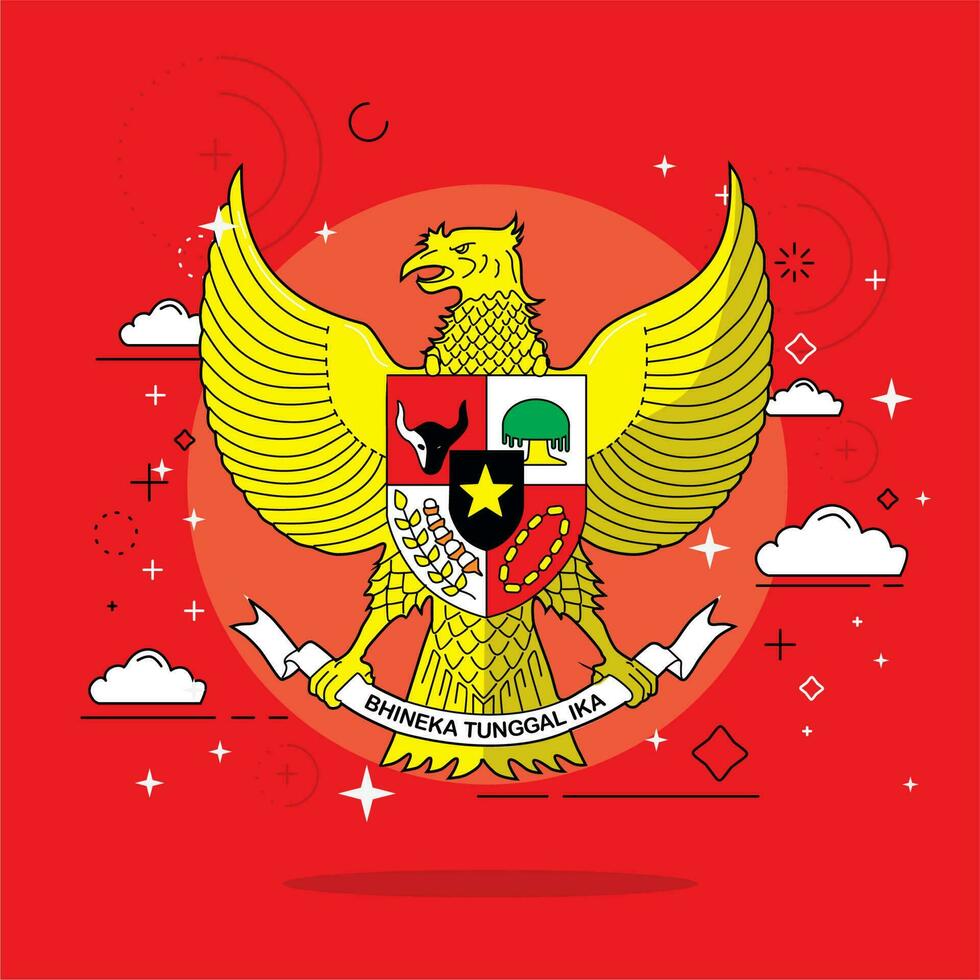 vector garuda pancasila simbol of indonesia