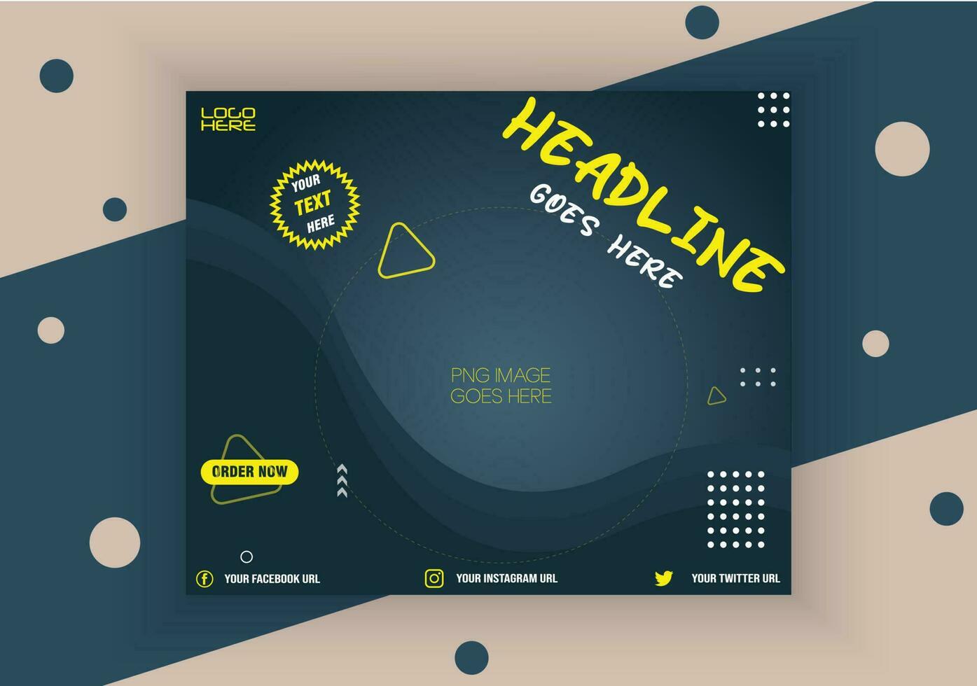 Social Media Post Design. vector