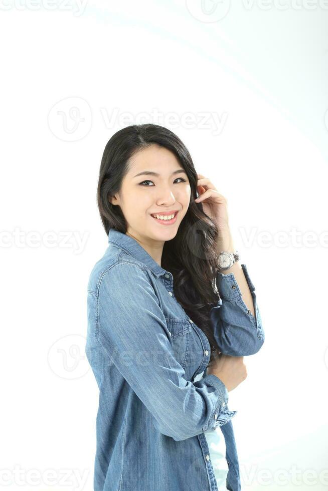 Young asian woman active healthy lifestyle photo
