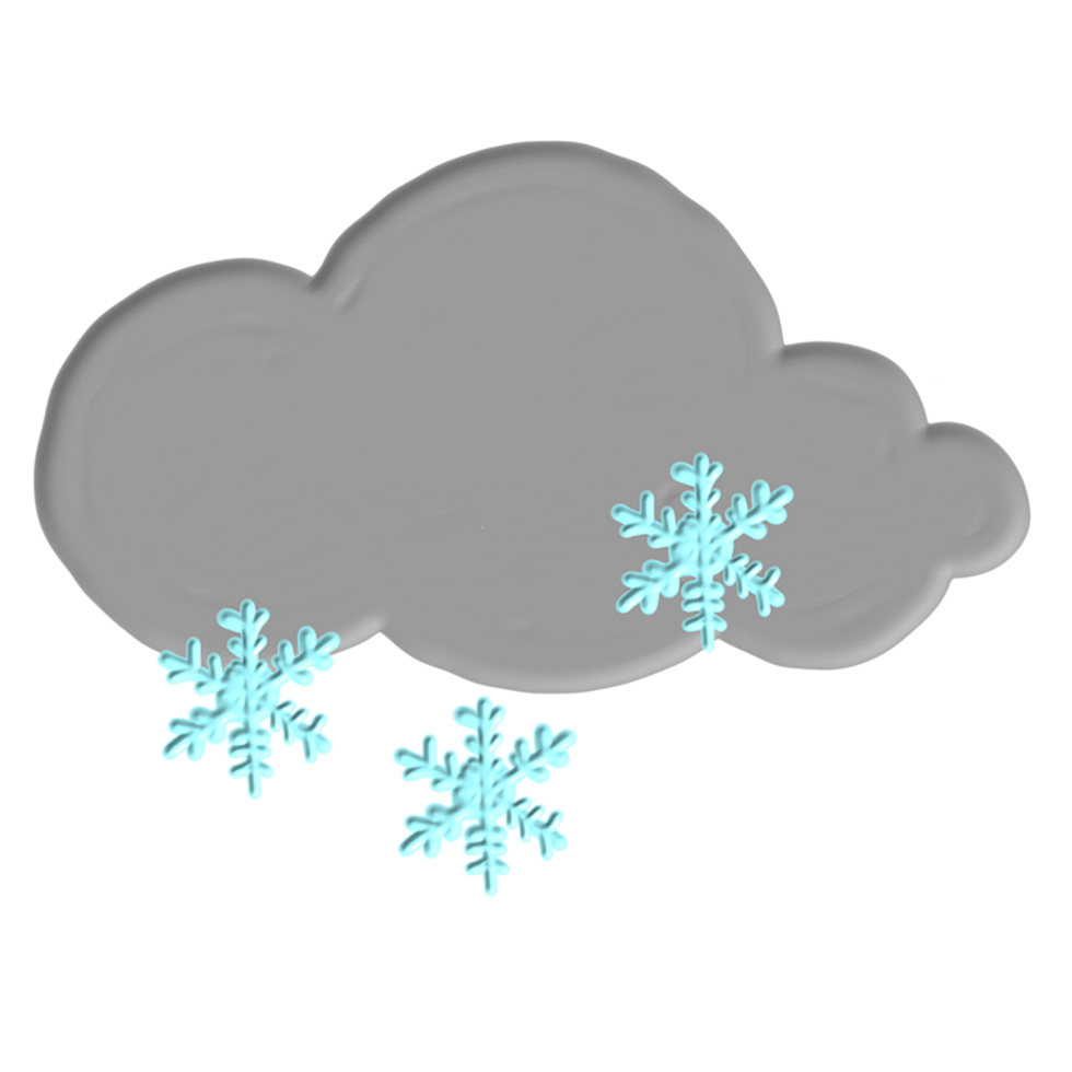 hand drawn cloud with acrylic paint png