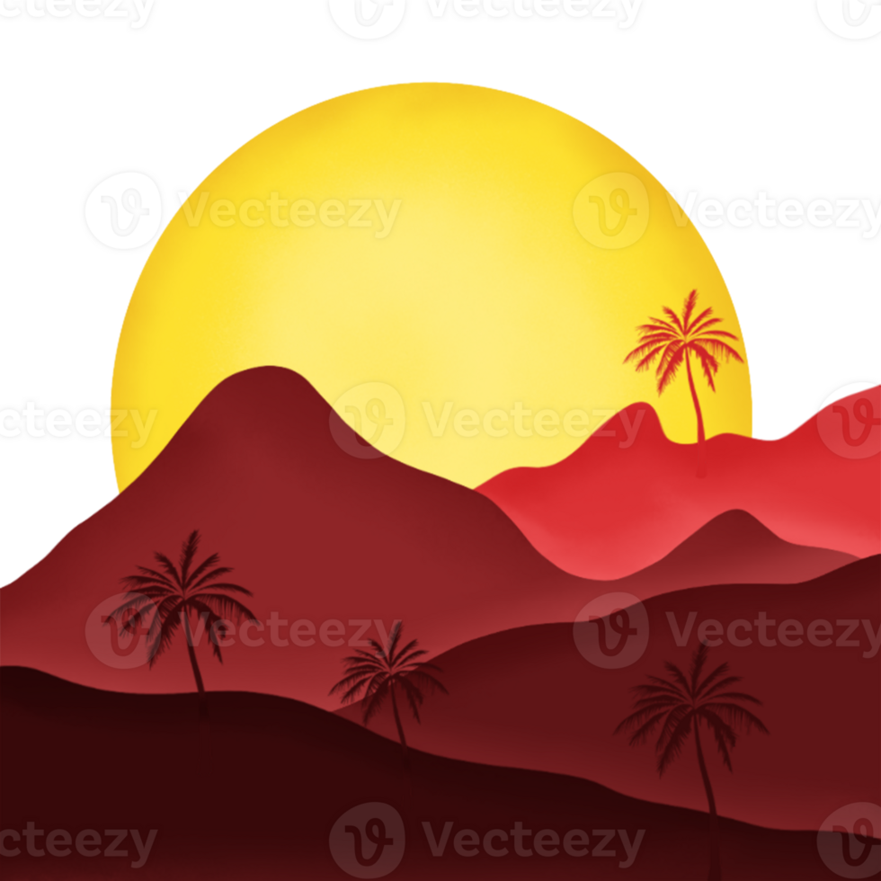 solnedgång se illustration png