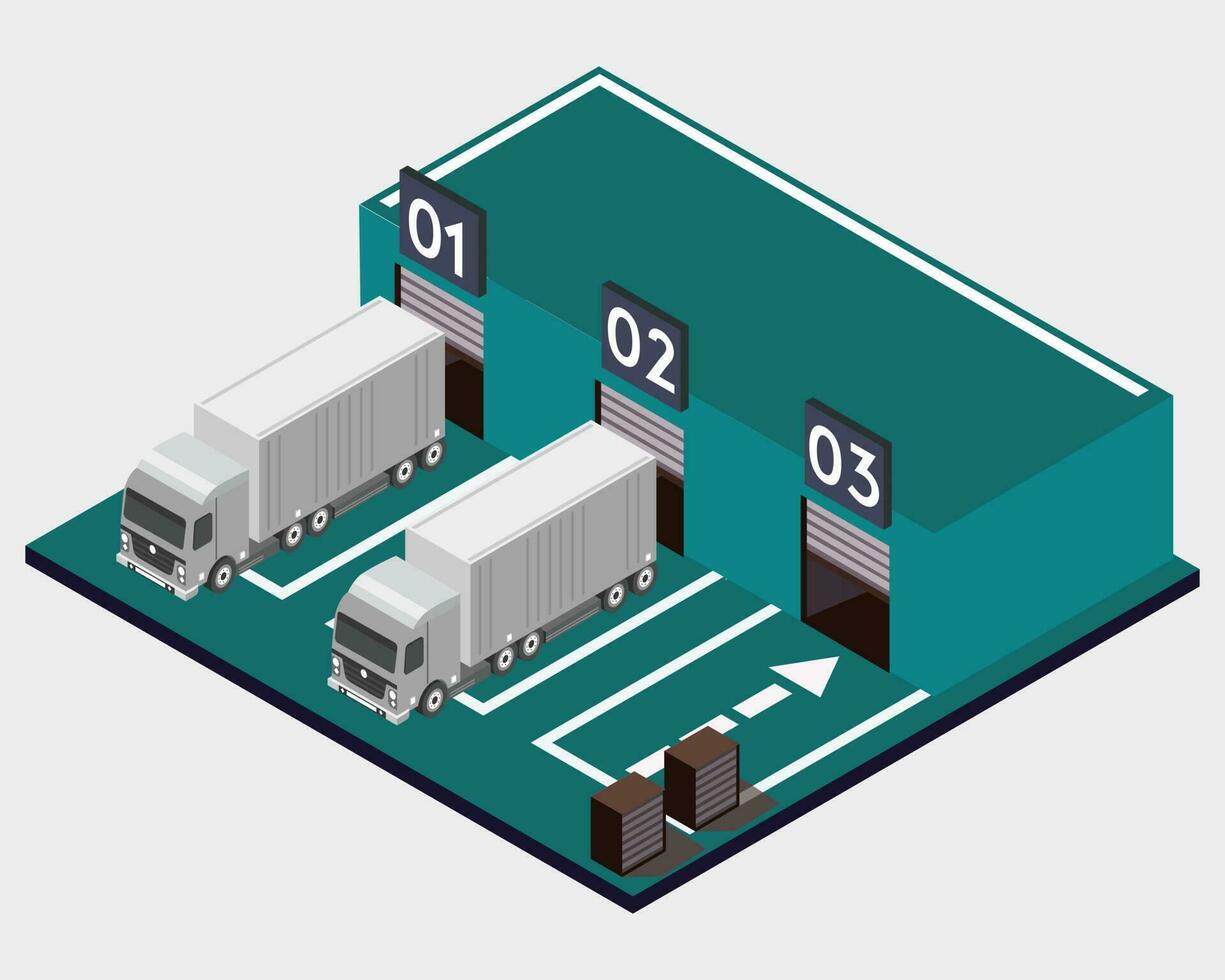 delivery truck and delivery concept vector illustration
