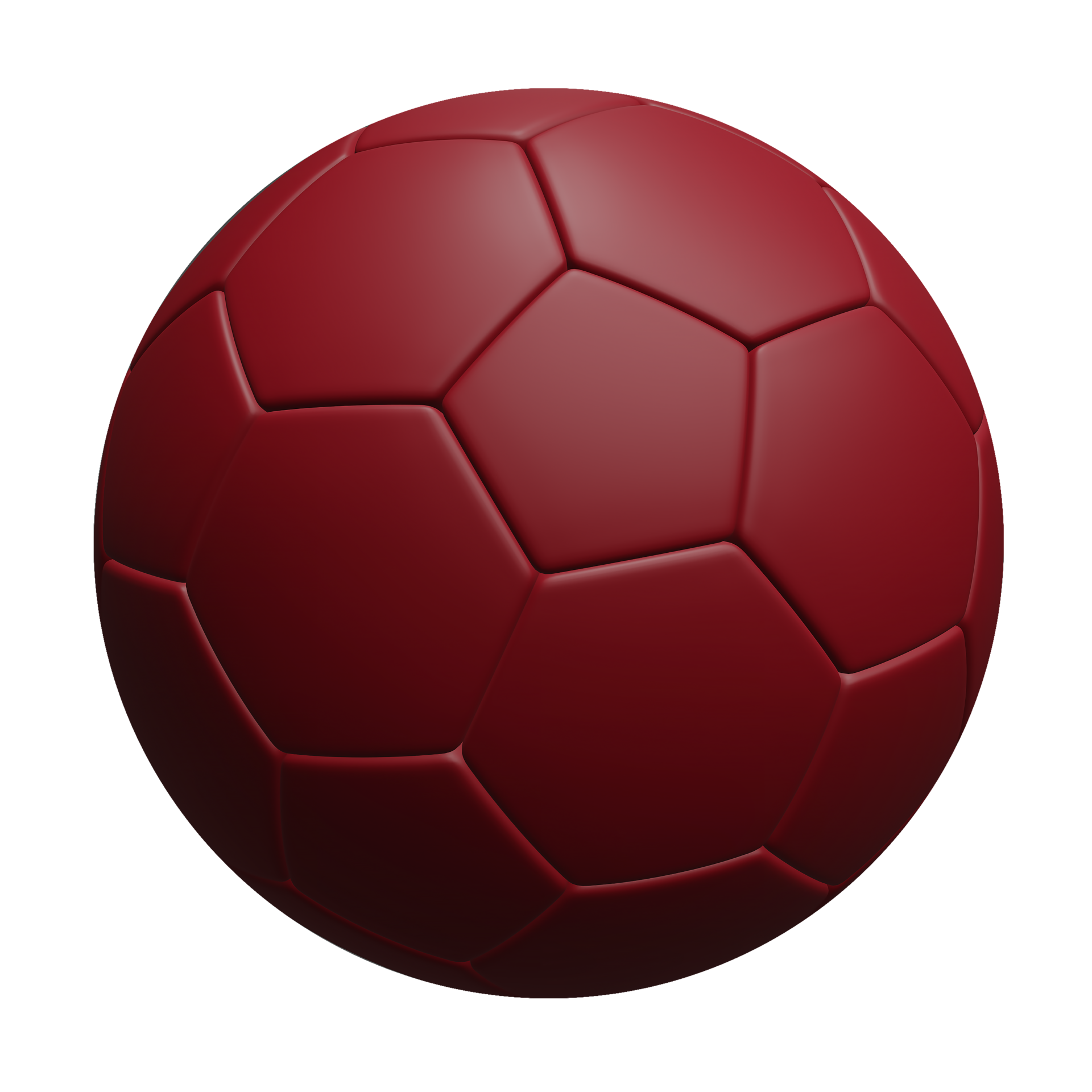 Red Soccer Ball 24512567 PNG