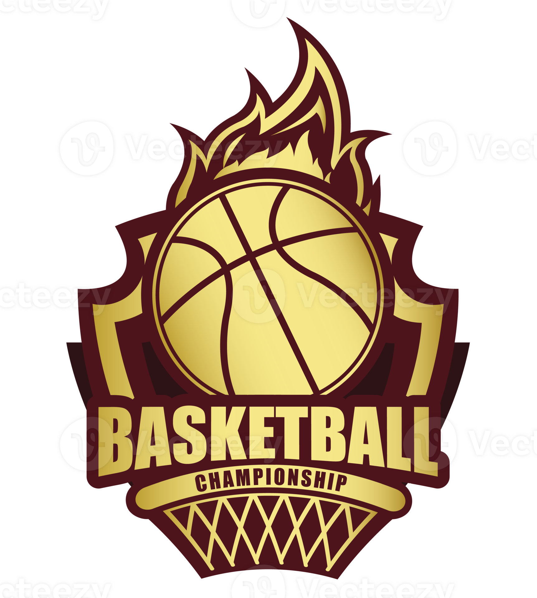 Illustration of golden basketball symbol.It's winner concept 24512574 PNG