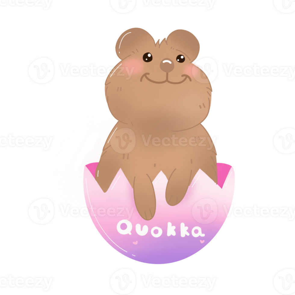 Quokka in the egg png
