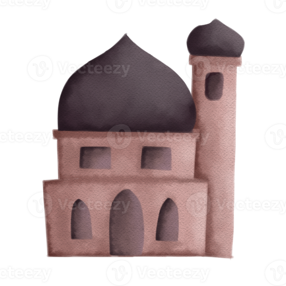 Simple illustration mosque png