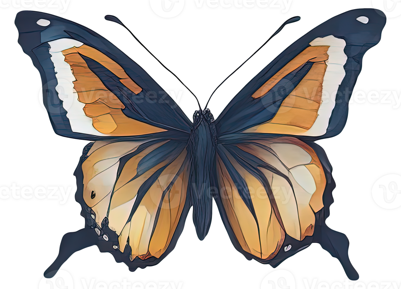 Aquarell Schmetterling isoliert. generativ ai png