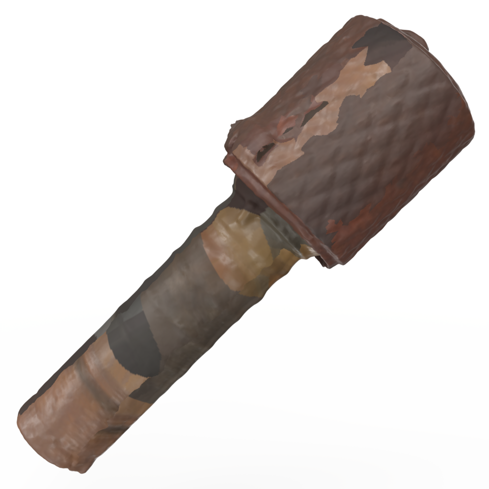 3D Rendering Of Old Grenade png