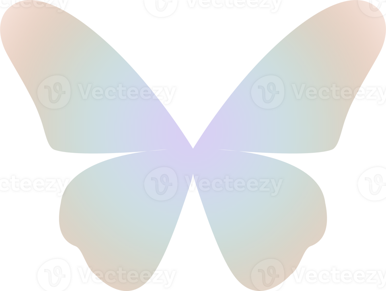y2k gradient butterfly png