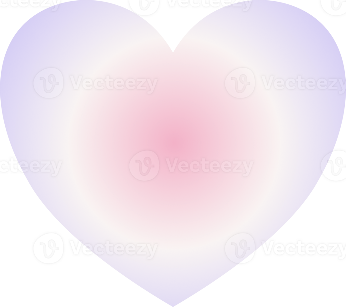 Y2k gradient heart 24513182 PNG