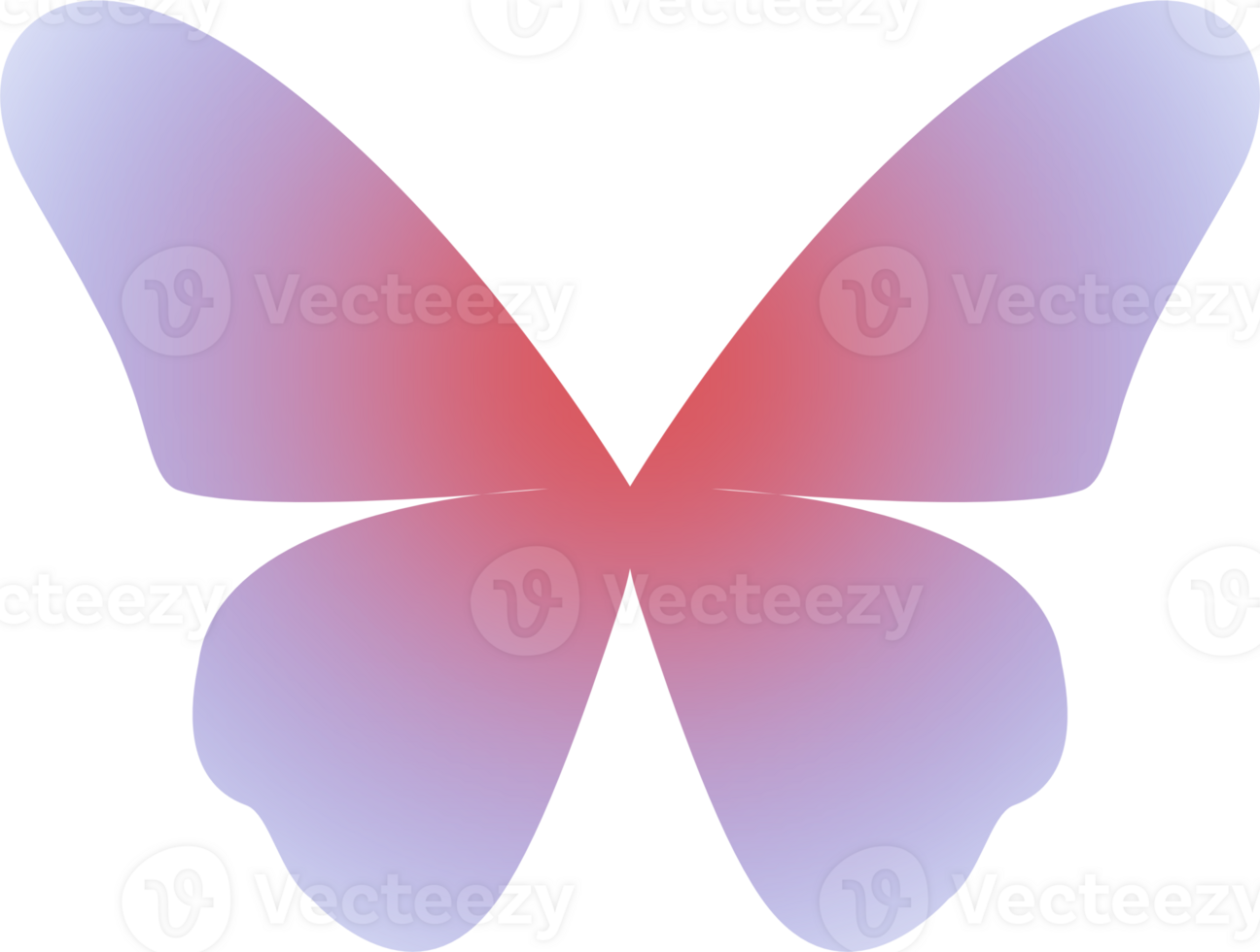 y2k gradient butterfly png