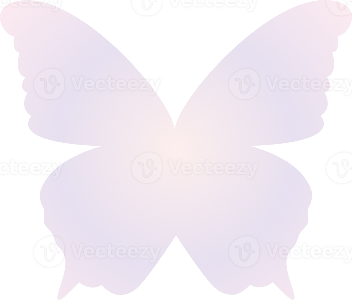 y2k gradient butterfly png