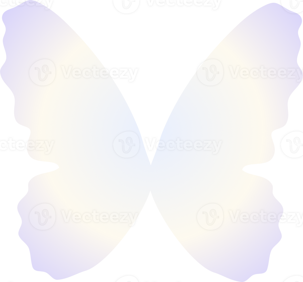 y2k gradient butterfly png