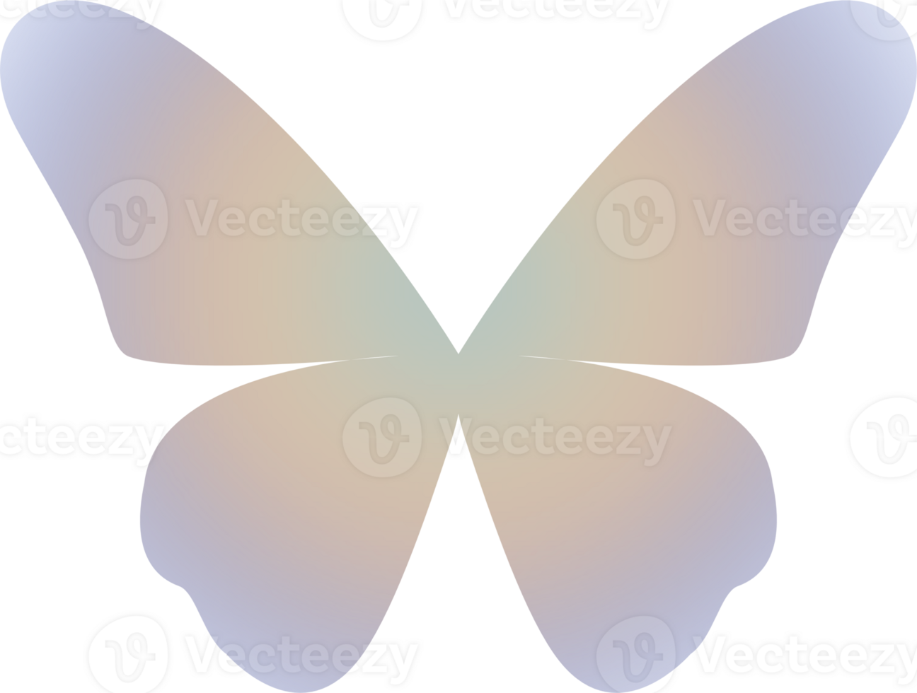 y2k gradient butterfly png