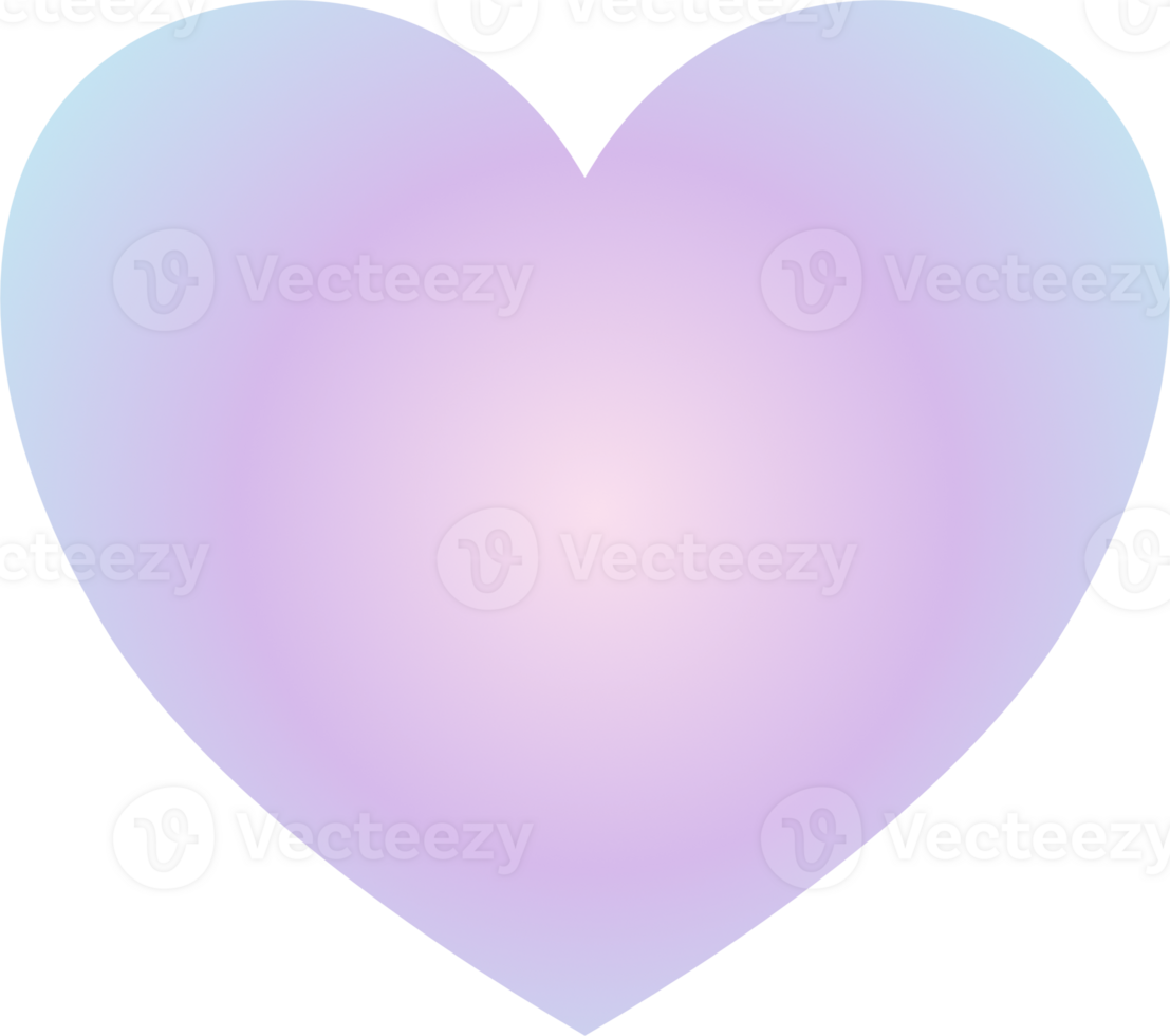 Y2k gradient heart png