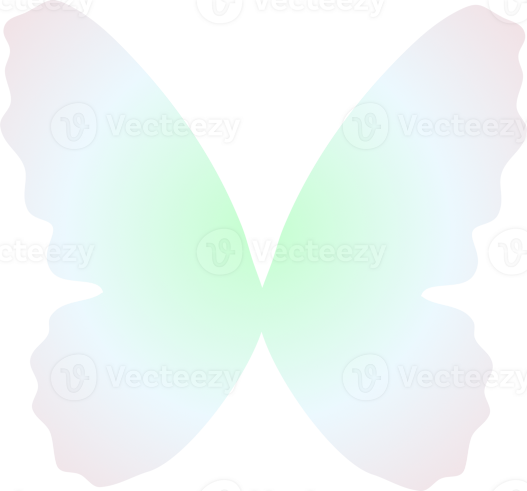 y2k gradient butterfly png