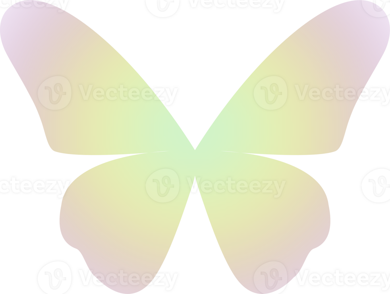 y2k gradient butterfly png