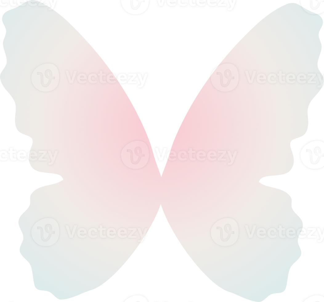 y2k gradient butterfly png