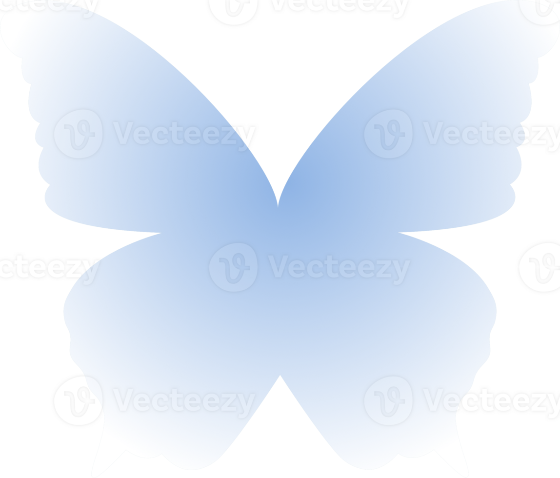 y2k gradient butterfly png