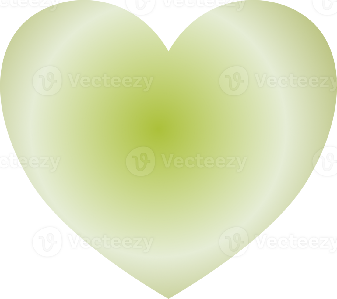 Y2k gradient heart png